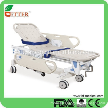 Aluminum hospital transport Stretcher trolley